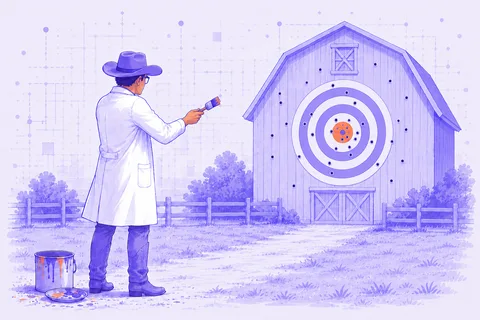 The Texas sharpshooter fallacy applied to bioinformatics analysis